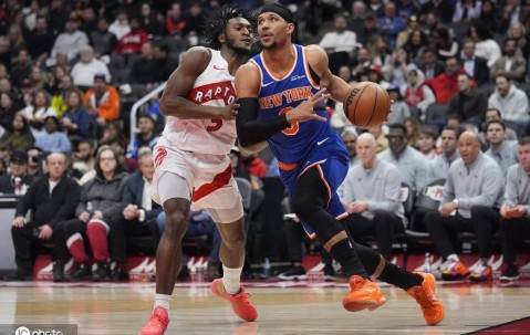 布里奇斯30分唐斯22个篮板 尼克斯大胜猛龙