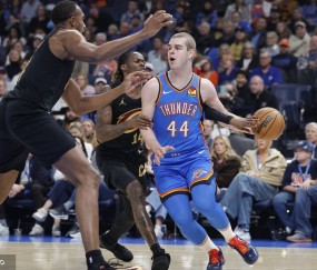 哈登20+9米切尔20+7+5 乔22分雷霆终结骑士七连胜