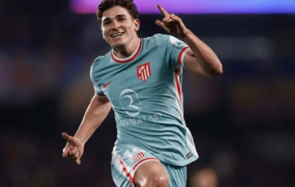 马竞2-1国米：阿尔瓦雷斯进球VAR判定手球非故意