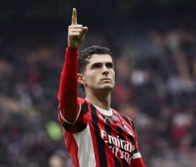 意甲媒体统计：普利西奇平均64分钟1球，超高效率冠绝意大利！联赛7球与劳塔罗并列榜首！