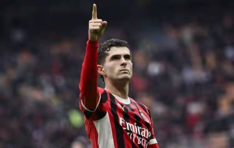 意甲媒体统计：普利西奇平均64分钟1球，超高效率冠绝意大利！联赛7球与劳塔罗并列榜首！